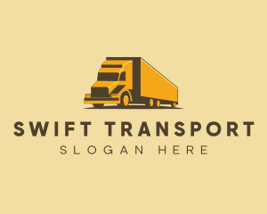 Logistics Truck Delivery logo design