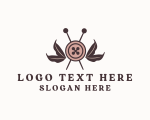 Designer - Rustic Sewing Button Pins logo design