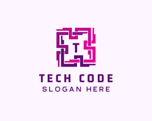 Tech QR Code App logo design