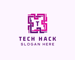 Tech QR Code App logo design