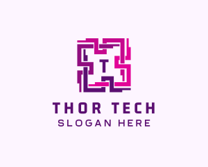 Tech QR Code App logo design