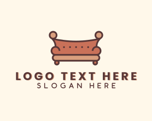 Sofa - Couch Sofa Upholstery logo design