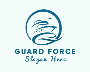 Coast Guard Ship logo design