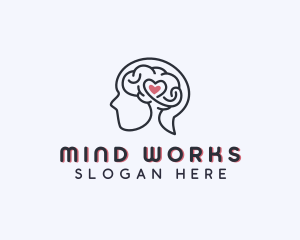 Heart Mental Health Therapy logo design