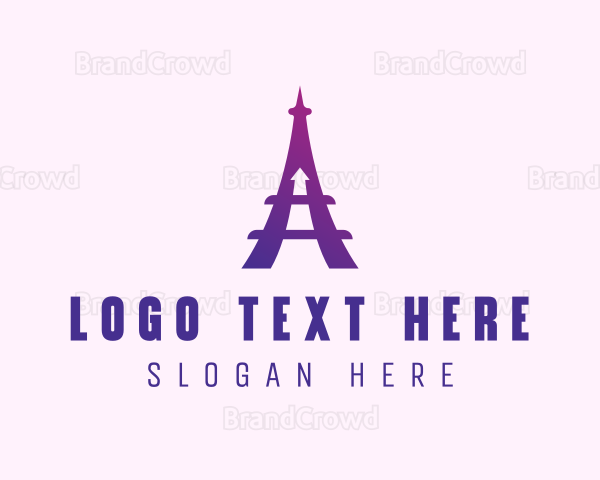 Eiffel Tower Arrow Logo