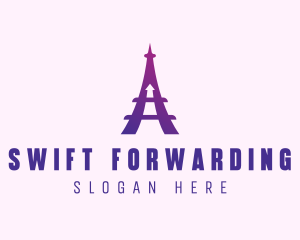 Eiffel Tower Arrow logo design