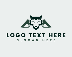 Veterinary - Wild Dog Wolf logo design
