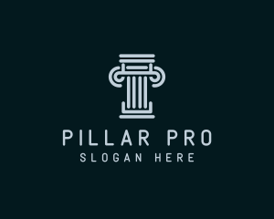 Greek Pillar Architecture logo design