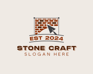 Masonry - Trowel Masonry Construction logo design