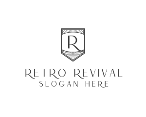 Retro - Retro Security Shield logo design