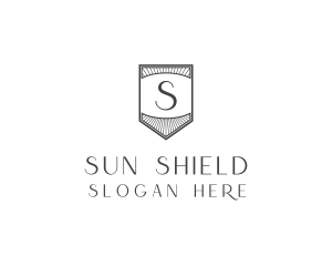 Retro Security Shield logo design