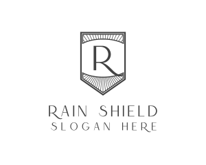 Retro Security Shield logo design