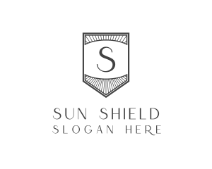 Retro Security Shield logo design