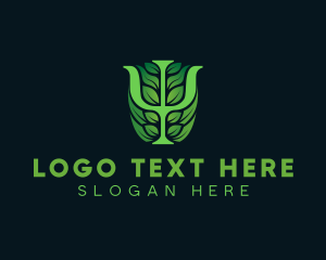 Nuerology - Leaf Mental Psychology logo design