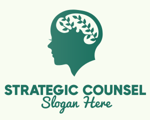 Counsel - Green Natural Mind logo design