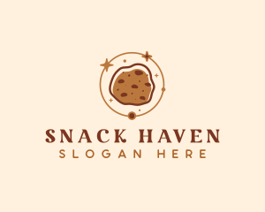 Galaxy Cookie Snack logo design