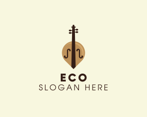 Cello Music Note Logo