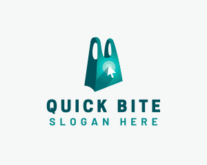 Takeout - Online Shopping Bag logo design