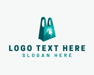 App - Online Shopping Bag logo design