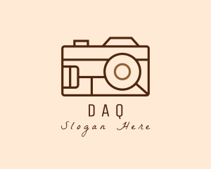 Vlog - Retro Camera Photography logo design