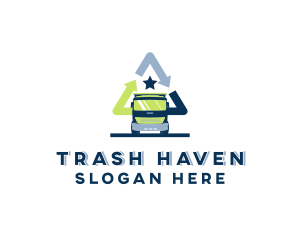 Dump - Recycling Disposal Truck logo design
