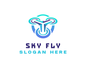 Aerial Drone Surveillance logo design