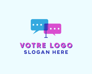 Customer Service - Chat Box Social Media logo design