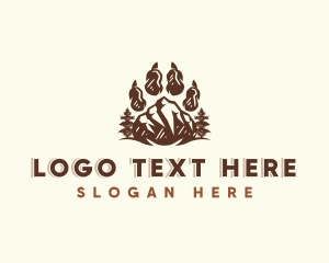 Forest - Mountain Claw Outdoor logo design