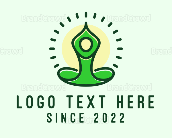 Healthy Yoga Meditation Logo