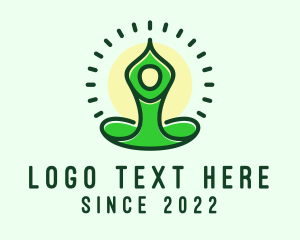 Healthy Living - Healthy Yoga Meditation logo design