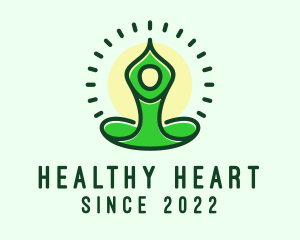 Healthy Yoga Meditation logo design