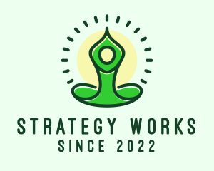 Healthy Yoga Meditation logo design