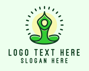 Healthy Yoga Meditation Logo