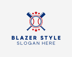 Baseball Slugger Team Star logo design