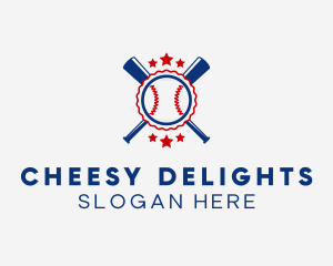 Baseball Slugger Team Star logo design