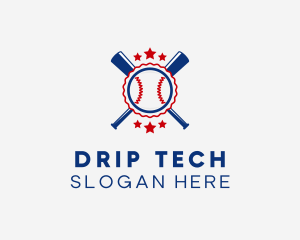 Baseball Slugger Team Star logo design