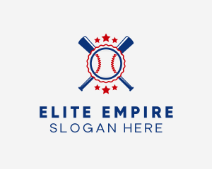 Baseball Slugger Team Star logo design