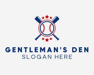 Baseball Slugger Team Star logo design