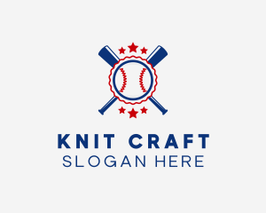 Baseball Slugger Team Star logo design