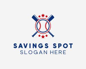 Baseball Slugger Team Star logo design