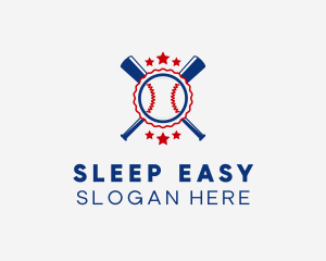 Baseball Slugger Team Star logo design