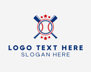 Baseball Bat - Baseball Team Club logo design