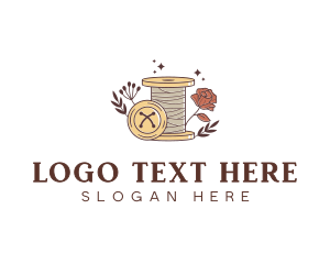 Button - Spool Thread Seamstress logo design