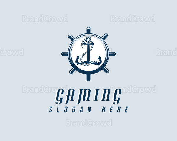 Anchor Wheel Sail Logo