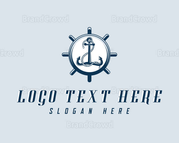 Anchor Wheel Sail Logo