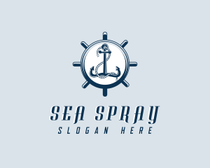 Anchor Wheel Sail logo design