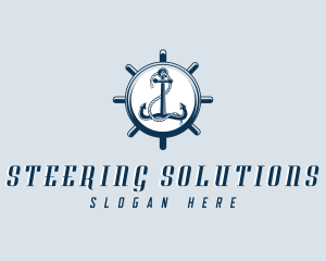 Anchor Wheel Sail logo design