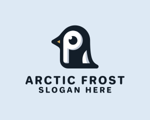 Tundra - Penguin Letter P logo design