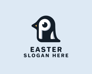 Cold - Penguin Letter P logo design