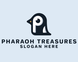 Penguin Letter P logo design